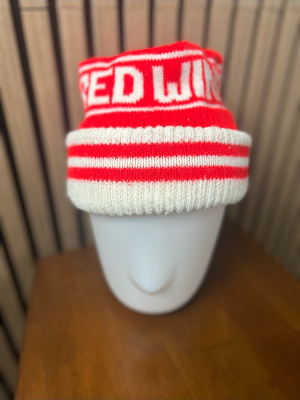 Vintage Detroit Red Wings Unisex Knit Beanie Hat
